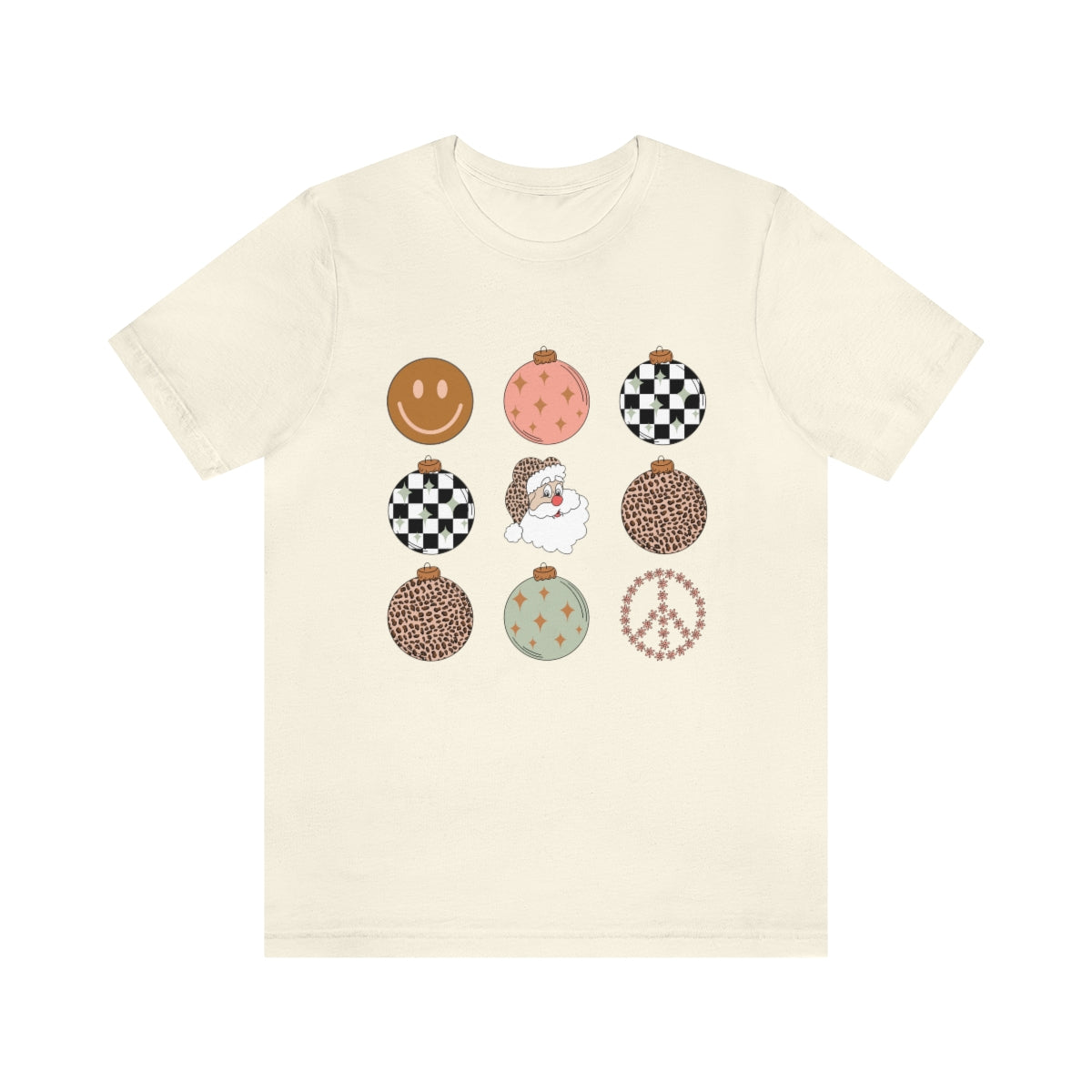 Retro Holiday Ornaments Jersey T-Shirt