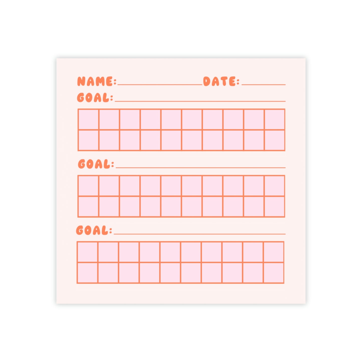Multiple Goals Data Post-it® Note Pads