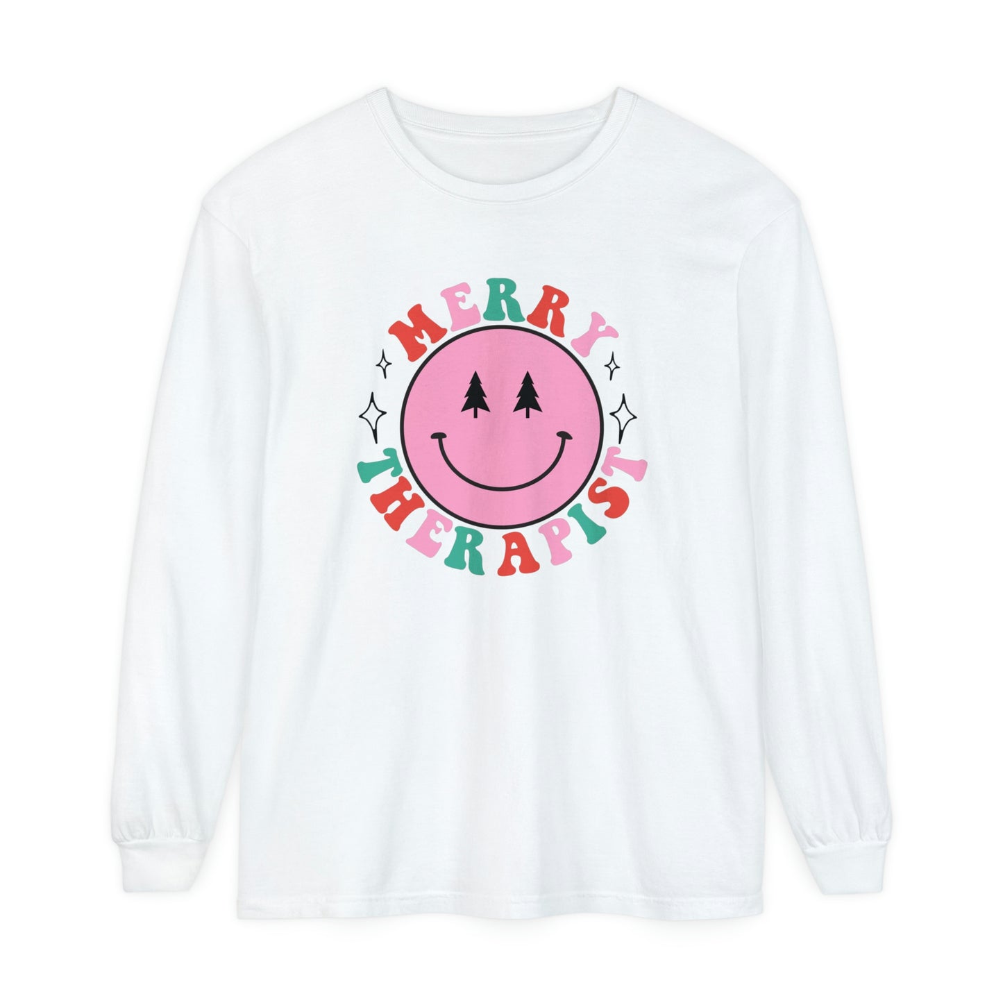 Merry Therapist Long Sleeve Comfort Colors T-Shirt