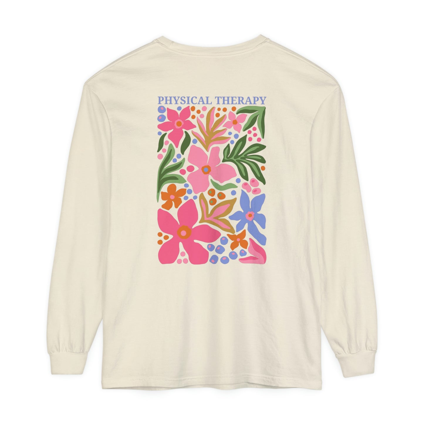 Physical Therapy Long Sleeve Comfort Colors T-shirt