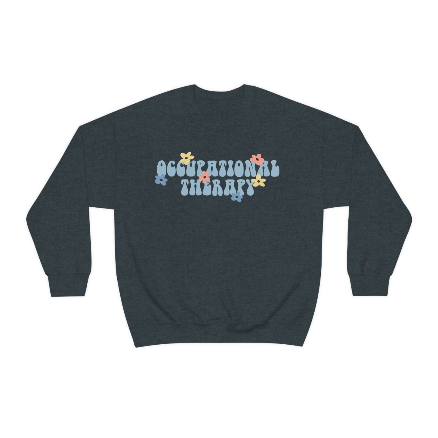Occupational Therapy Retro Flower Crewneck Sweatshirt