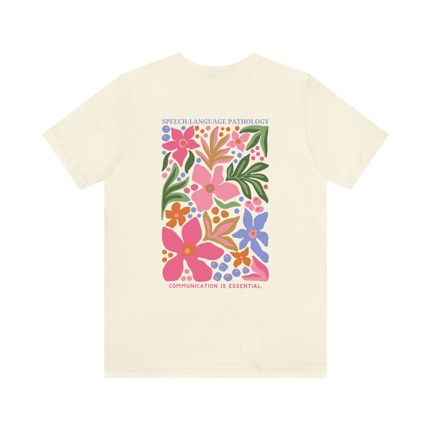 Speech-Language Pathology Jersey T-Shirt | Front and Back Print