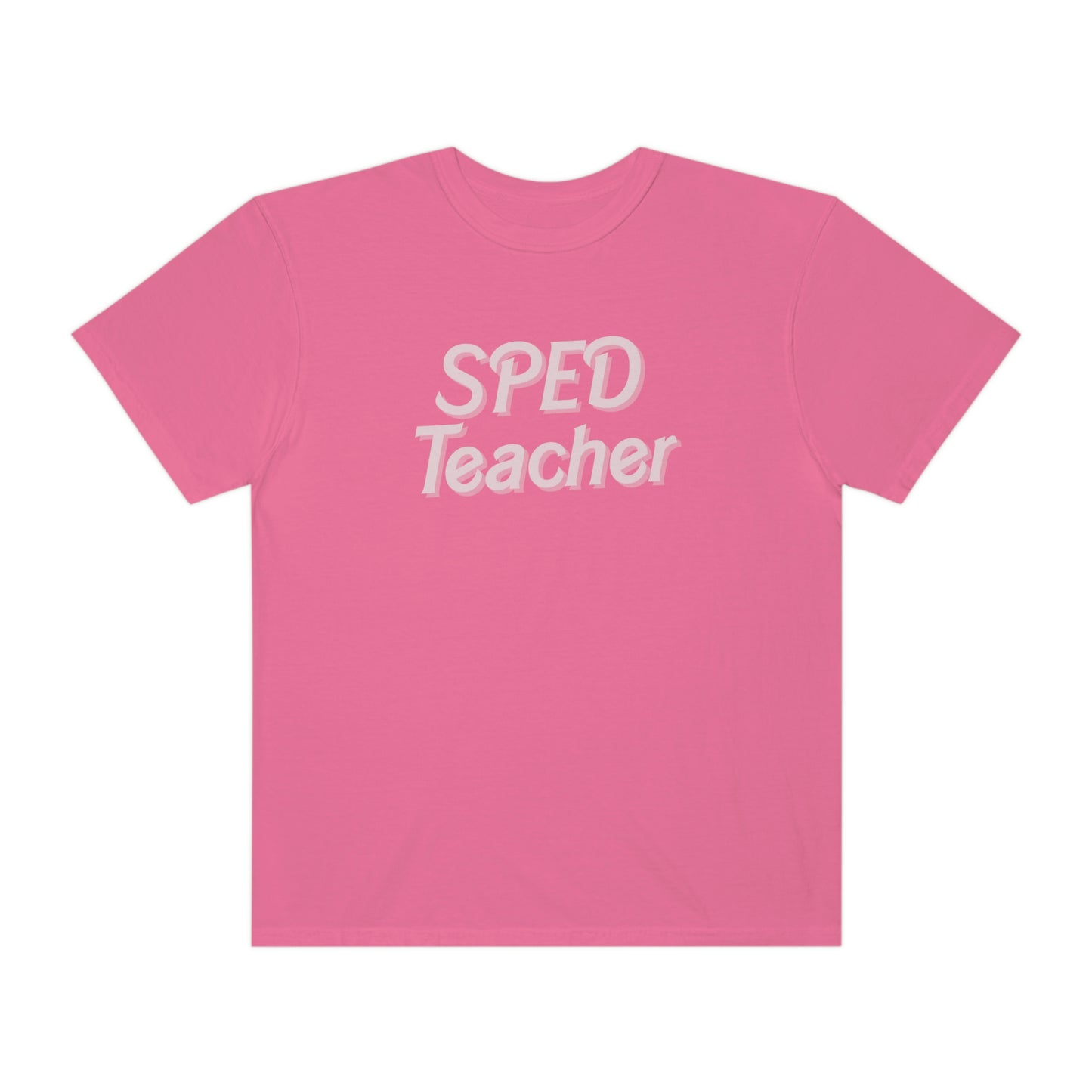 Pink SPED Teacher Comfort Colors T-Shirt