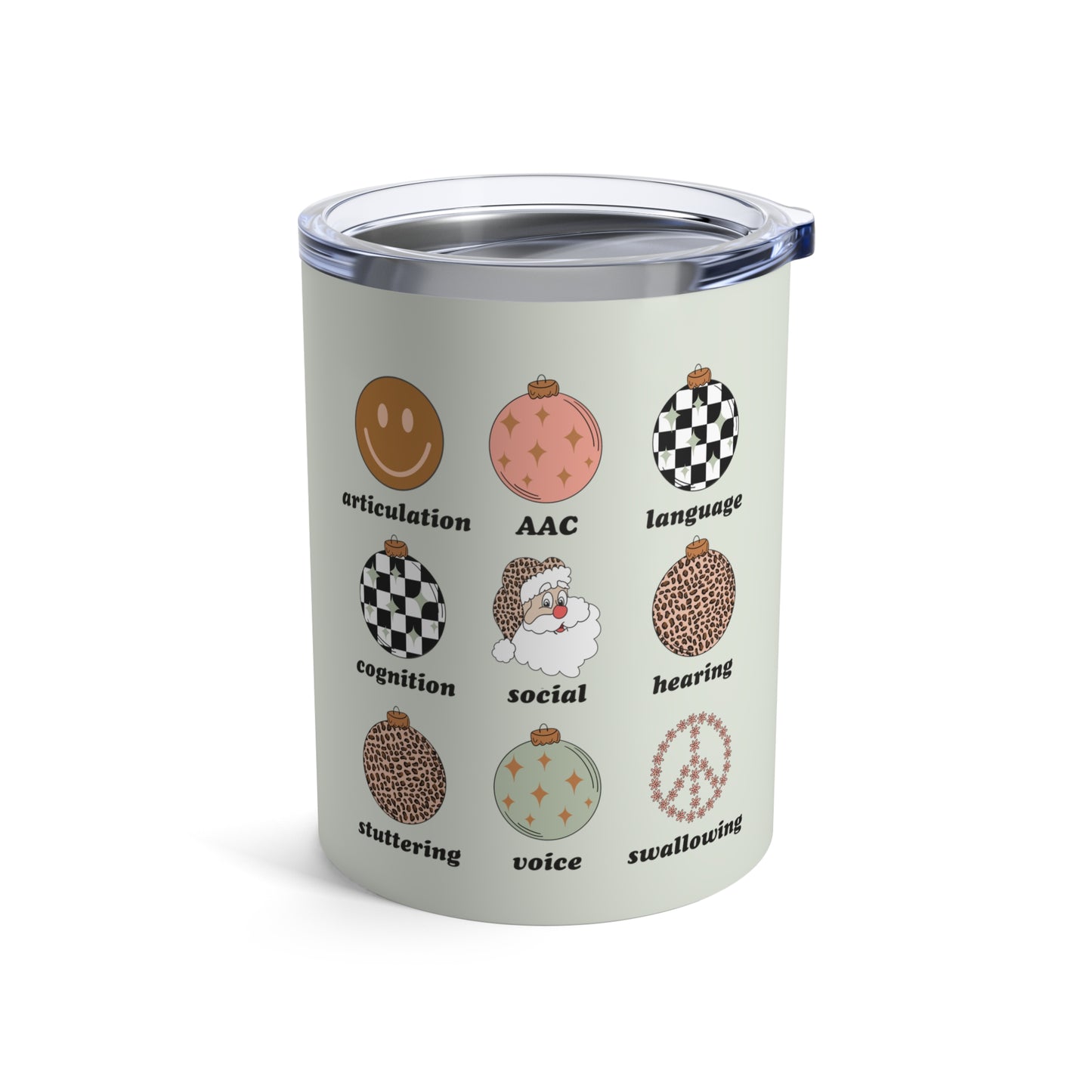 Retro Ornament Speech Scope 10oz Tumbler