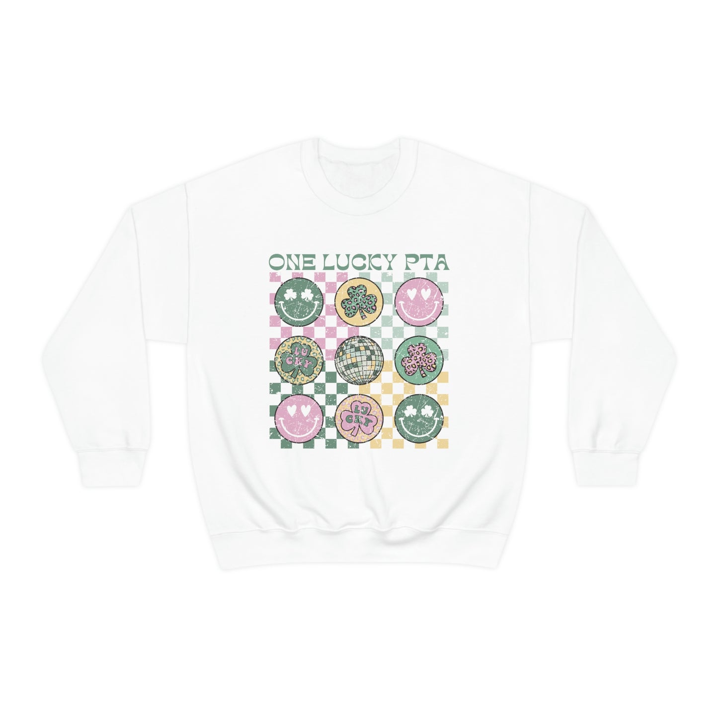 One Lucky PTA Distressed Crewneck Sweatshirt