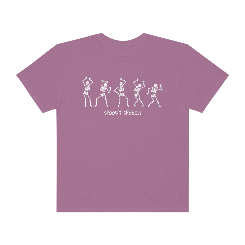 Spooky Speech Skeletons Comfort Colors T-Shirt