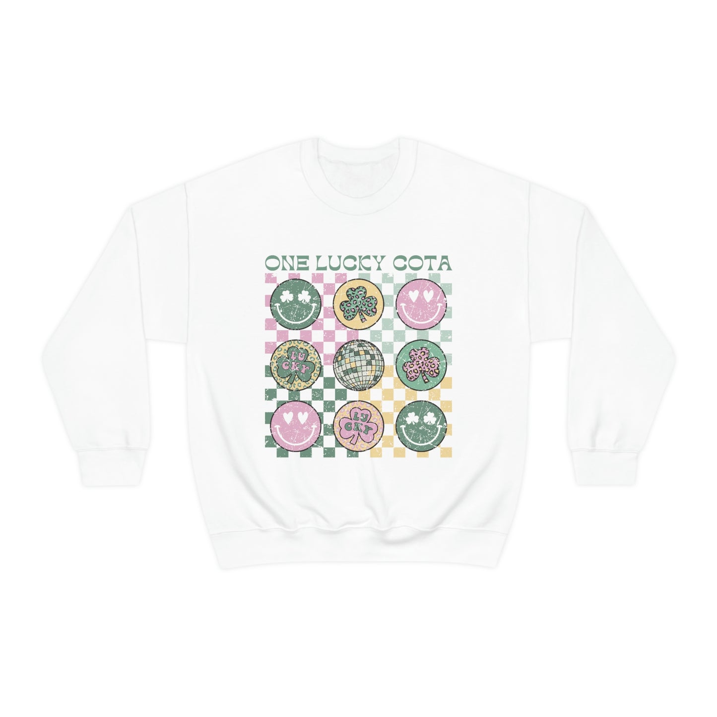 One Lucky COTA Distressed Crewneck Sweatshirt
