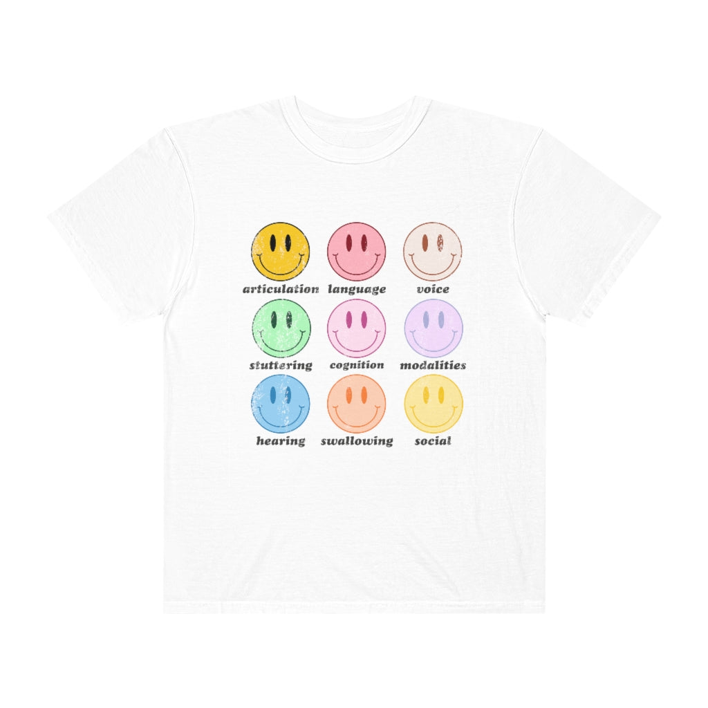 Retro Distressed Speech Scope Comfort Colors T-Shirt