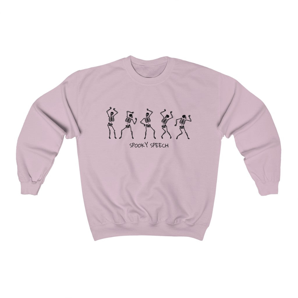 Spooky Speech Skeletons Crewneck Sweatshirt
