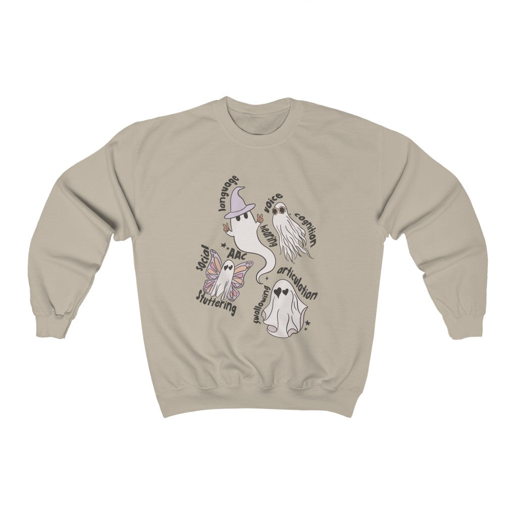 Ghost Friends Speech Scope Crewneck Sweatshirt