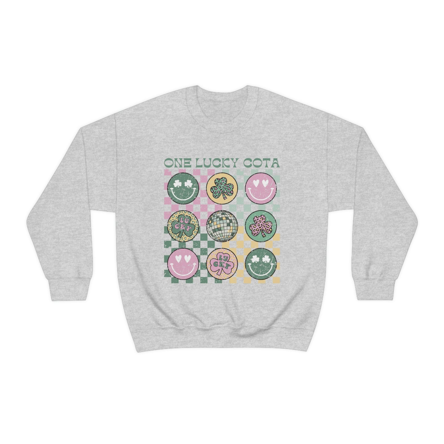 One Lucky COTA Distressed Crewneck Sweatshirt