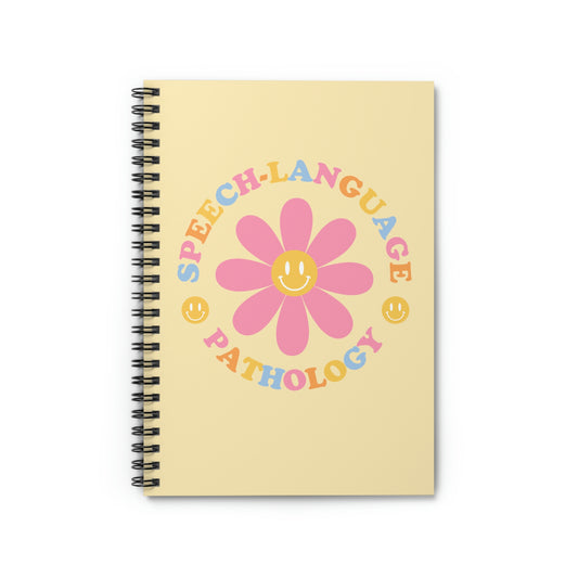 Speech Daisy Spiral Ruled Line Notebook