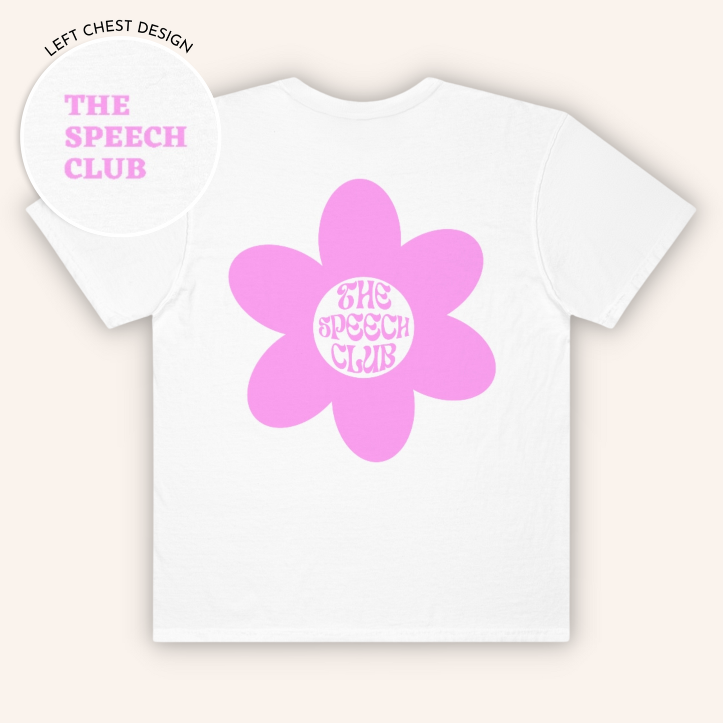 The Speech Club Comfort Colors T-shirt | Front and Back Print