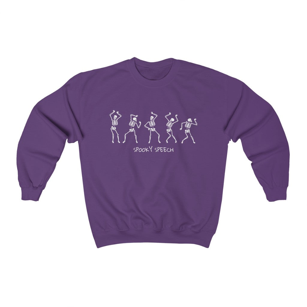 Spooky Speech Skeletons Crewneck Sweatshirt