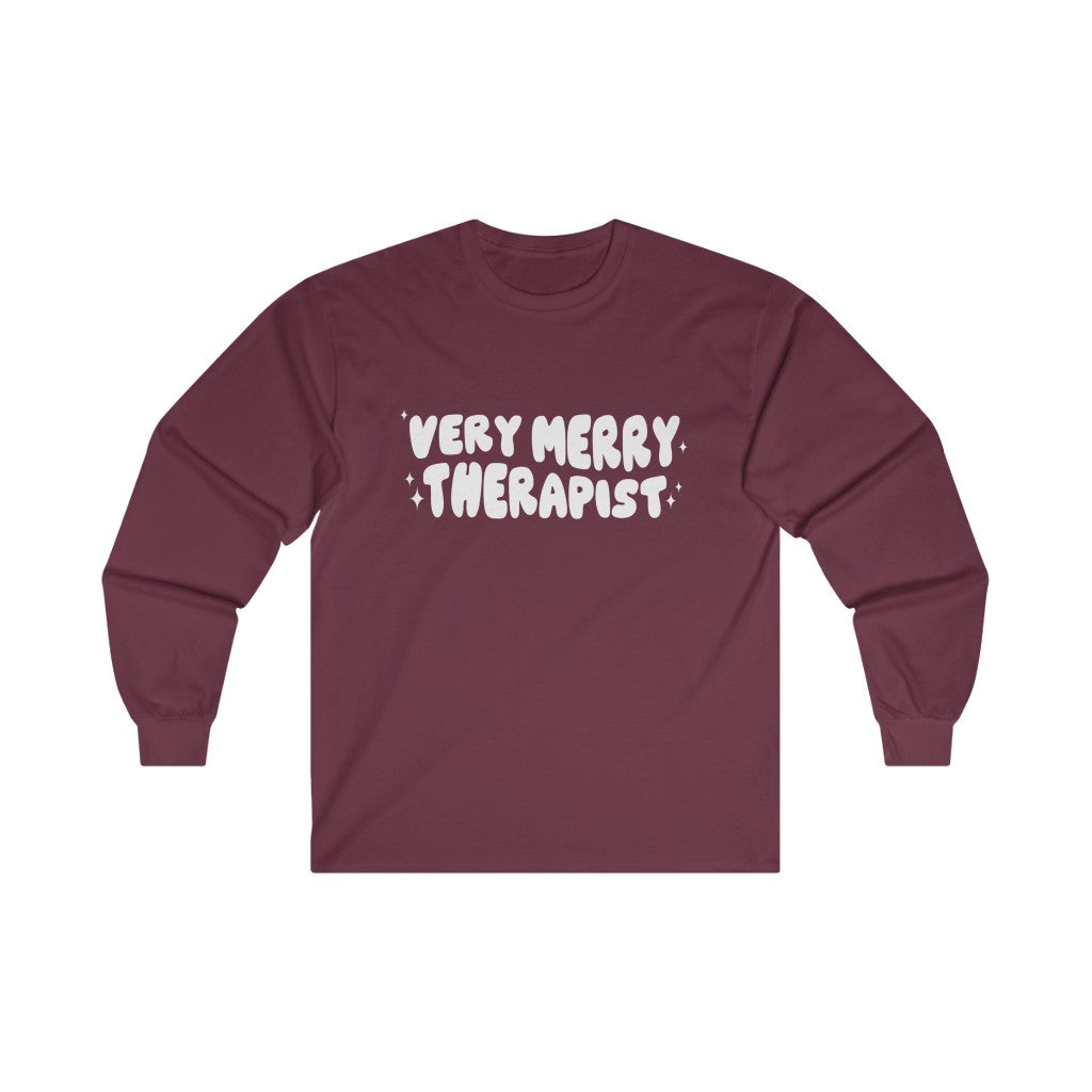 Very Merry Therapist Long Sleeve T-Shirt