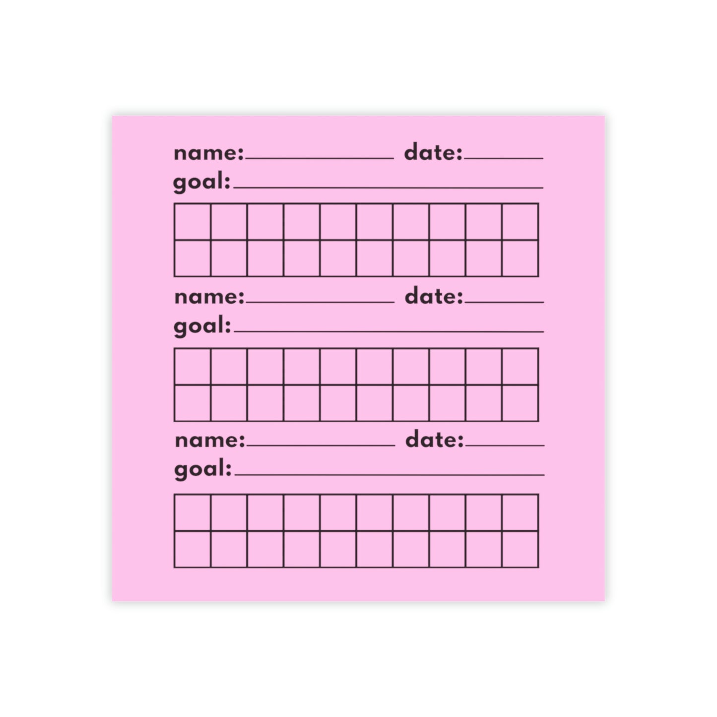Group Session Data Post-it® Note Pads