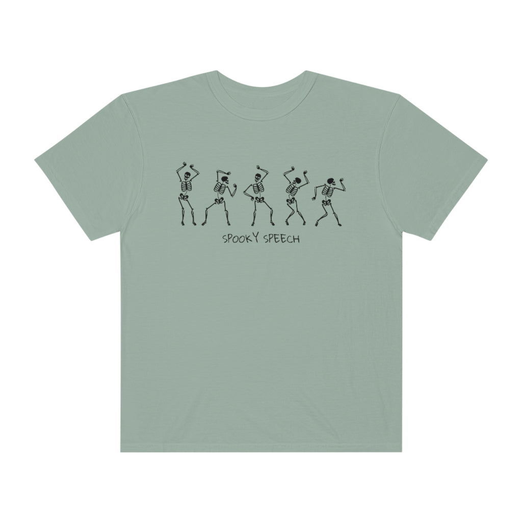 Spooky Speech Skeletons Comfort Colors T-Shirt