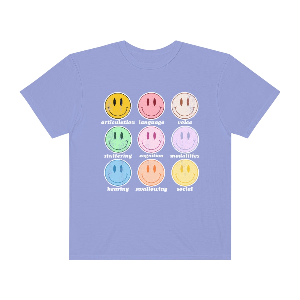 Retro Distressed Speech Scope Comfort Colors T-Shirt