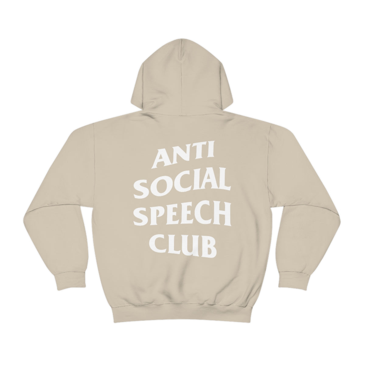 Antisocial Speech Club Hoodie | Front and Back Print