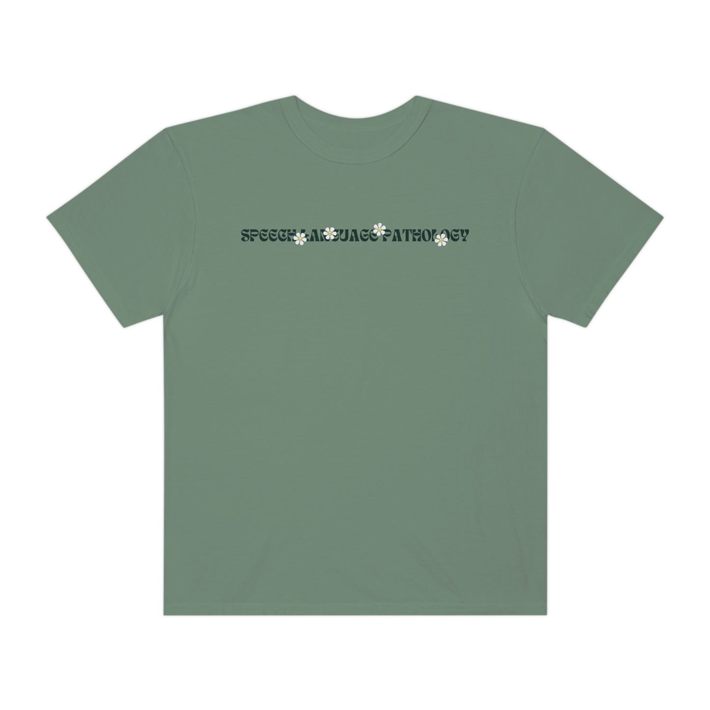 Speech Retro Daisy Comfort Colors T-Shirt | Front and Back Print