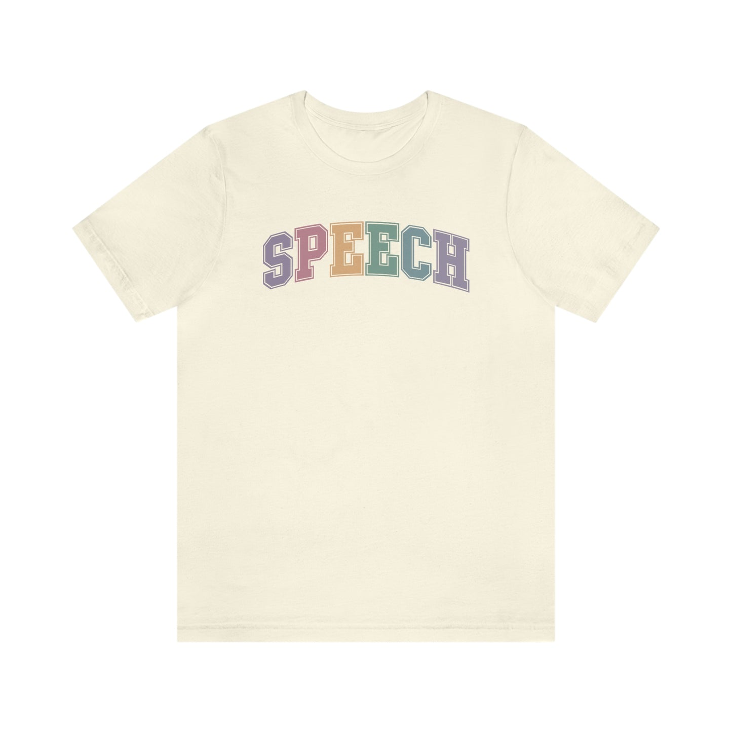 Pastel Varsity Speech Jersey T-Shirt