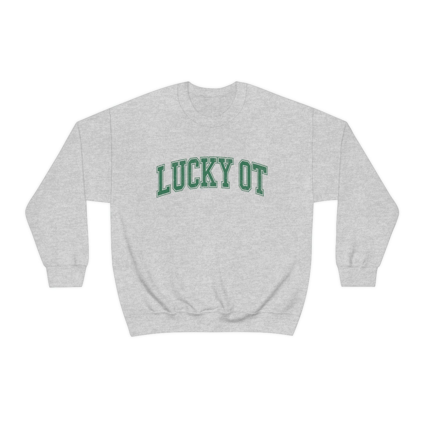 Lucky OT Distressed Crewneck Sweatshirt