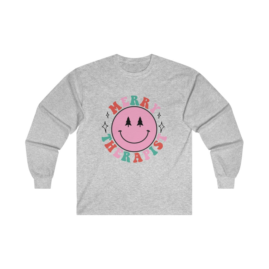 Merry Therapist Smile Long Sleeve T-Shirt