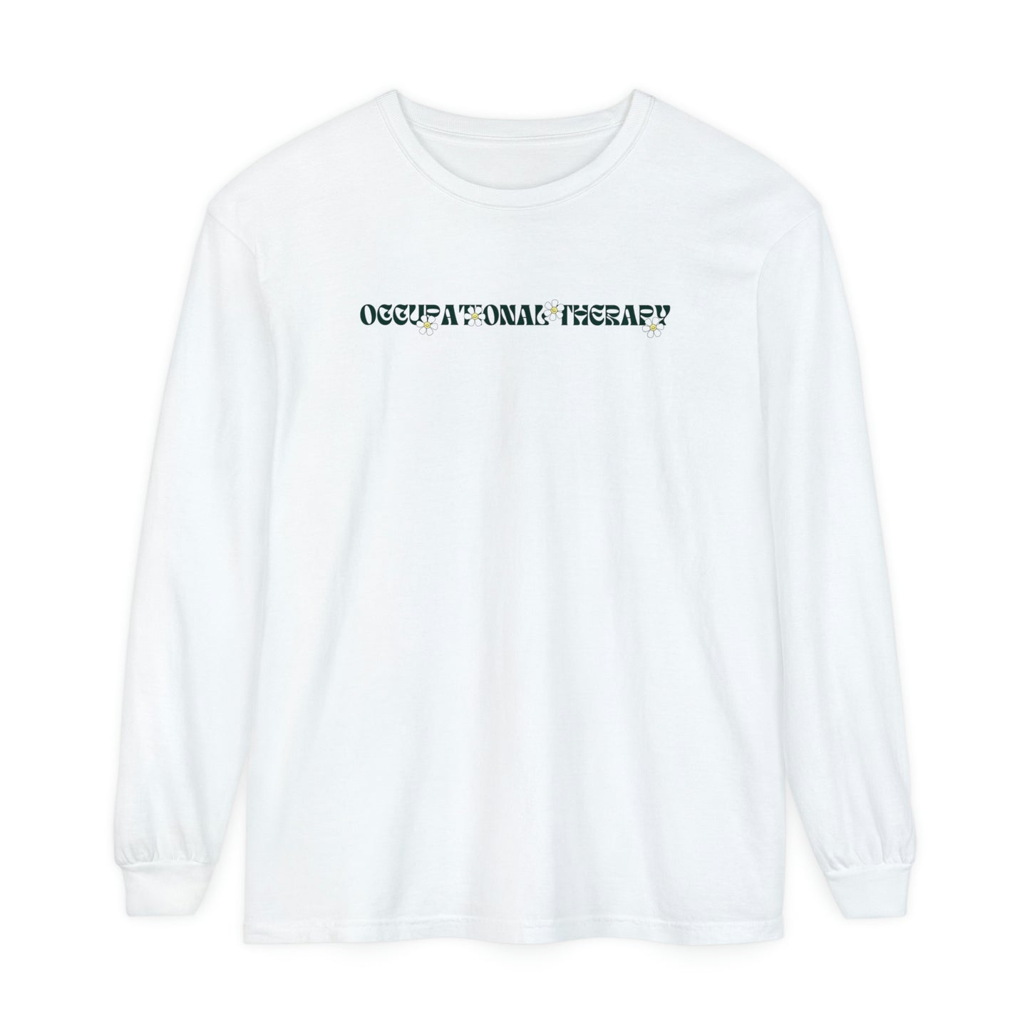 OT Retro Daisy Long Sleeve Comfort Colors T-shirt