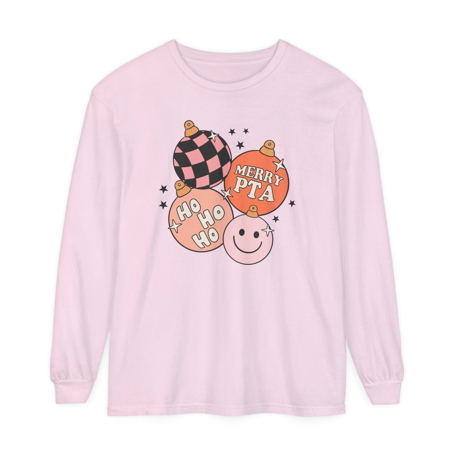 Merry PTA Ornaments Long Sleeve Comfort Colors T-Shirt