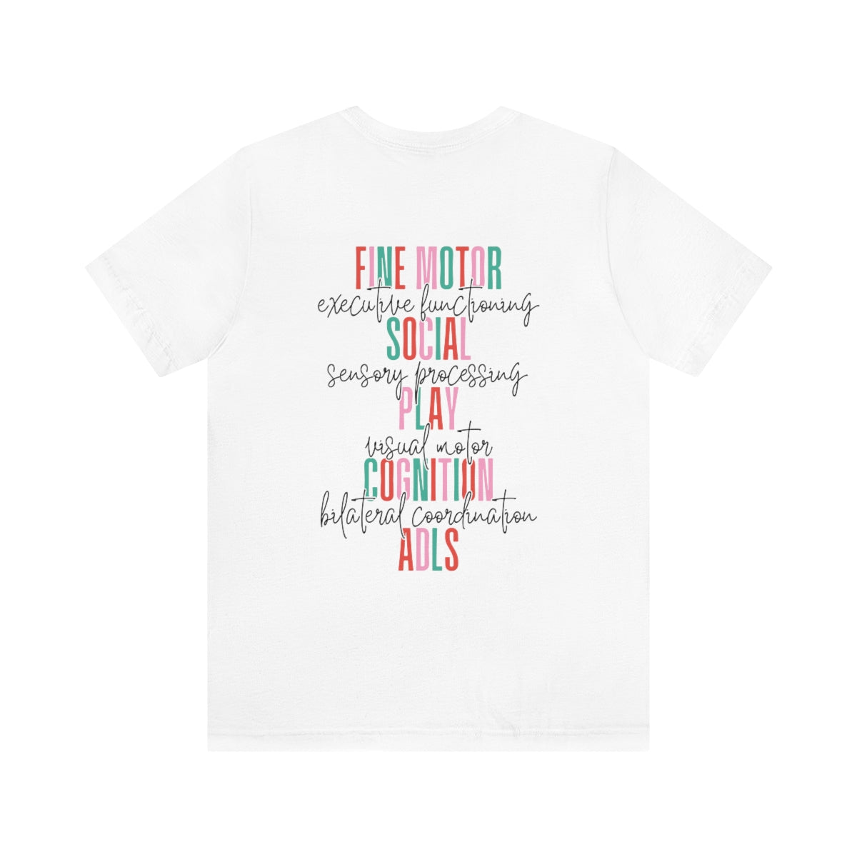 Merry Occupational Therapist Jersey T-Shirt | Front and Back Print