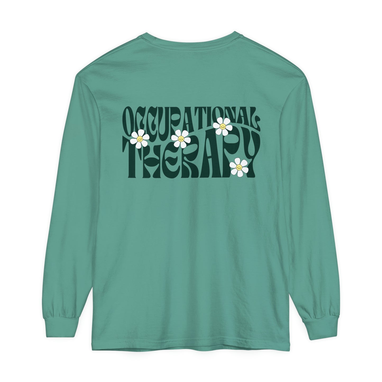 OT Retro Daisy Long Sleeve Comfort Colors T-shirt