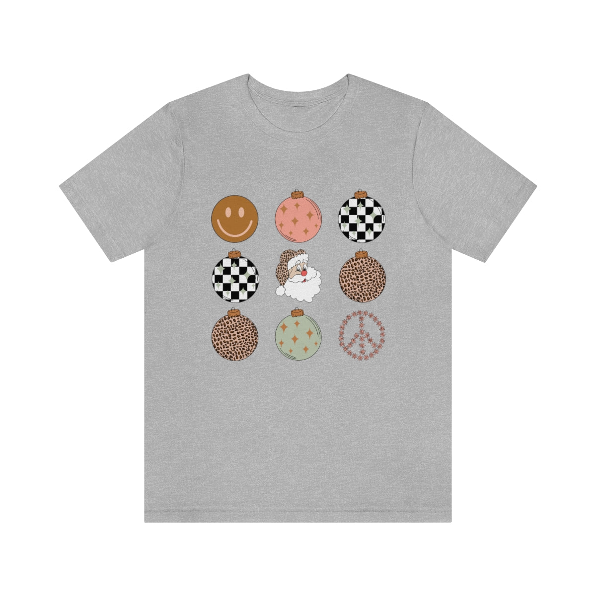 Retro Holiday Ornaments Jersey T-Shirt