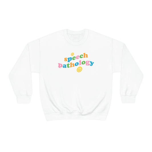Speech Pathology Wavy Crewneck Sweatshirt