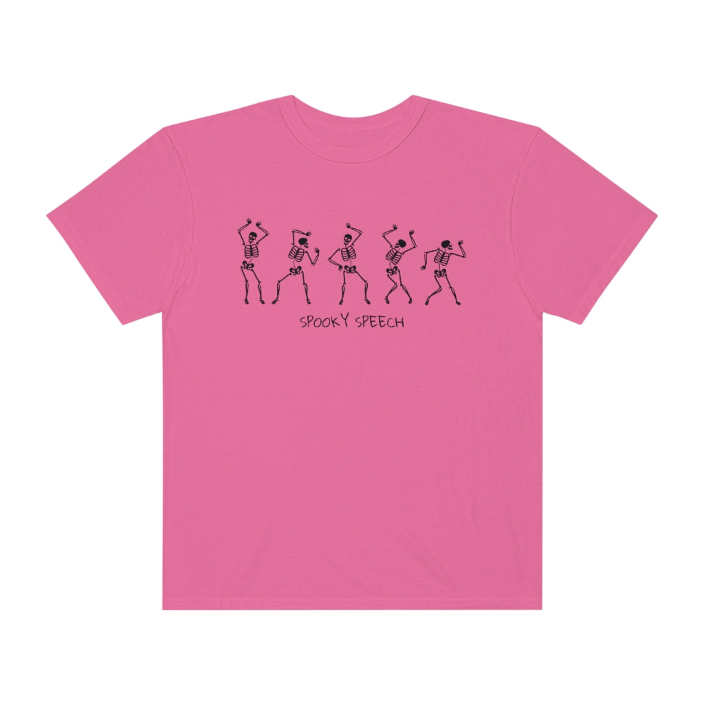 Spooky Speech Skeletons Comfort Colors T-Shirt
