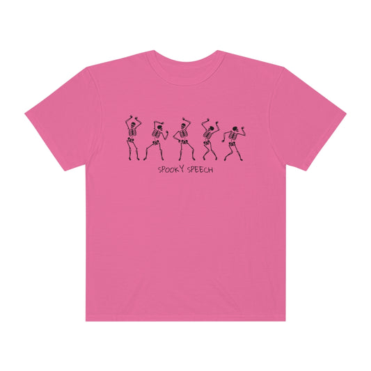 Spooky Speech Skeletons Comfort Colors T-Shirt