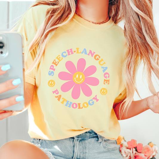 Speech Daisy Multicolored Comfort Colors T-Shirt