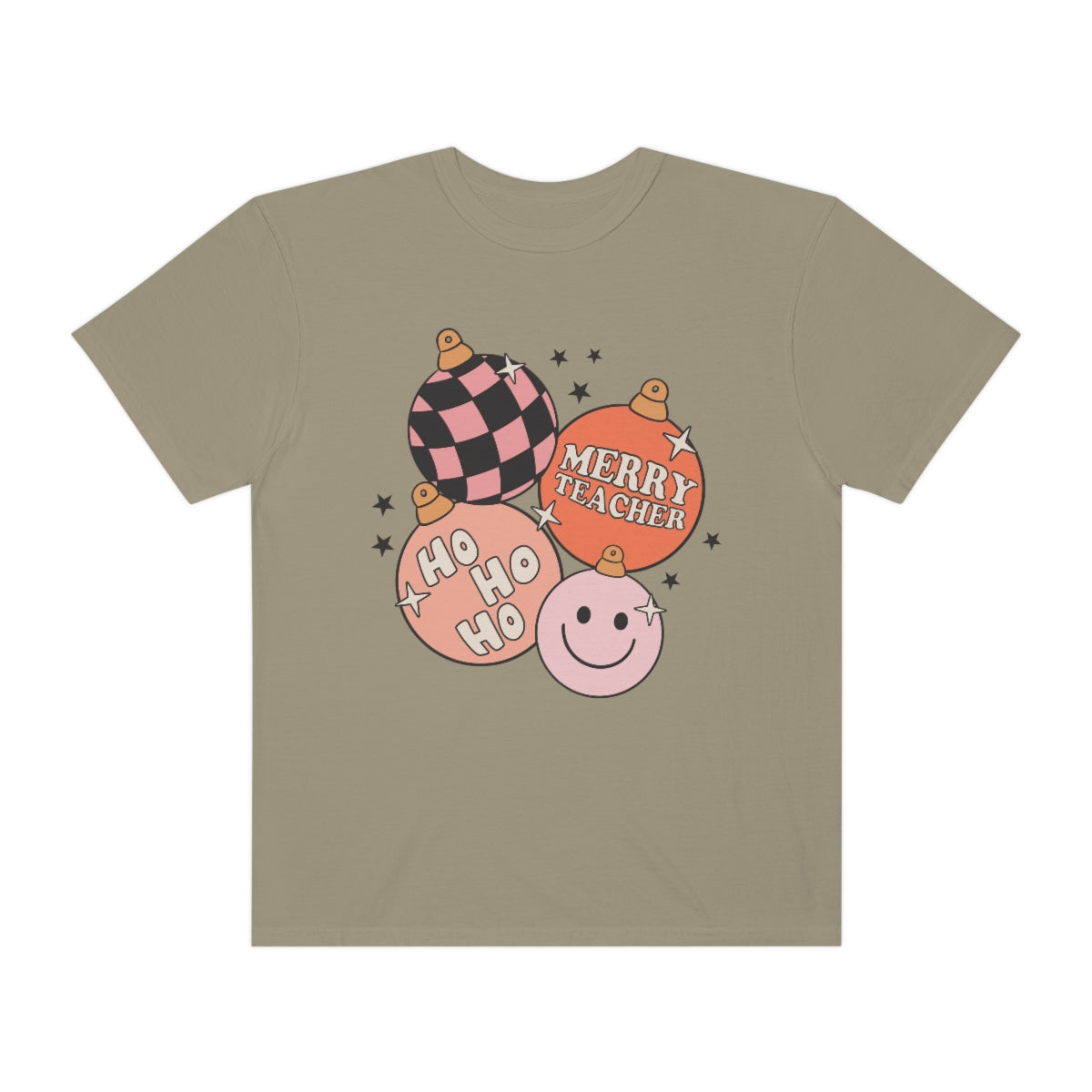 Merry Teacher Ornaments Comfort Colors T-Shirt