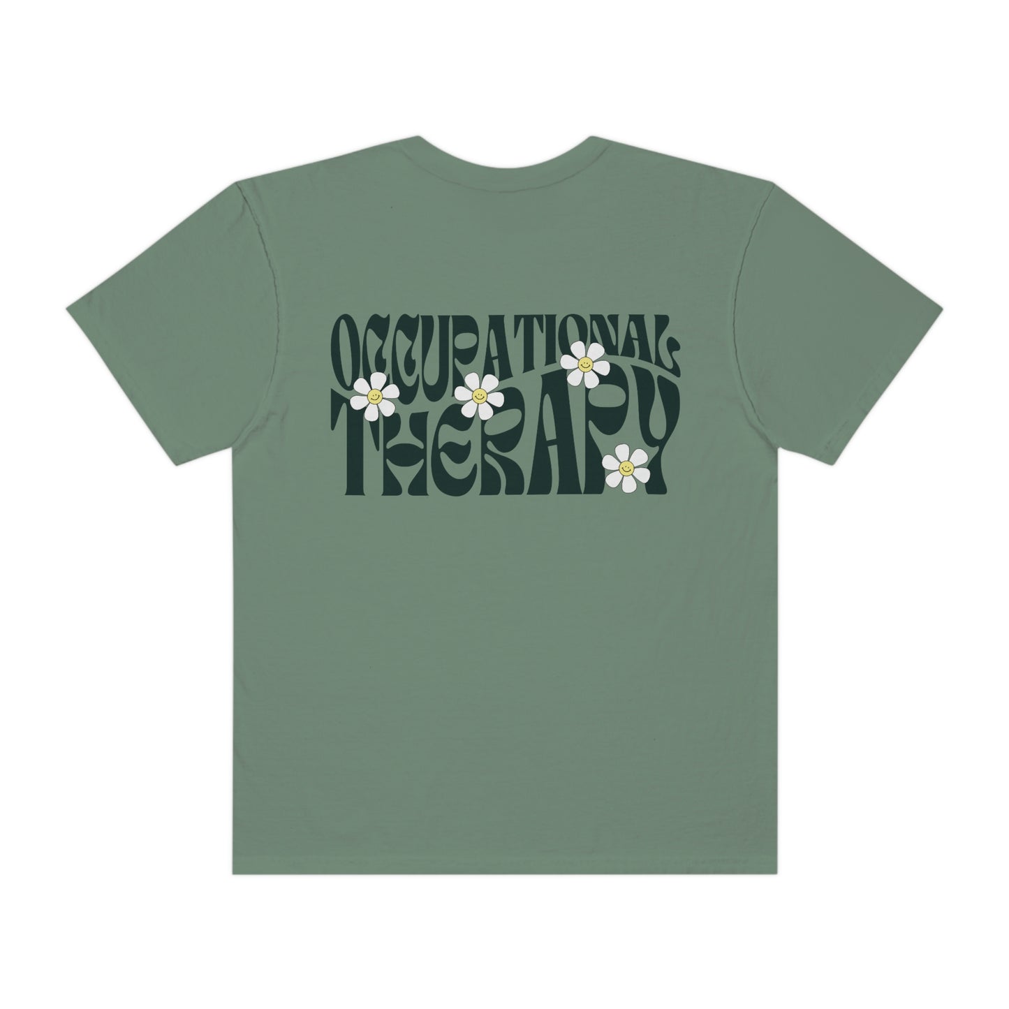 OT Retro Daisy Comfort Colors T-Shirt | Front and Back Print