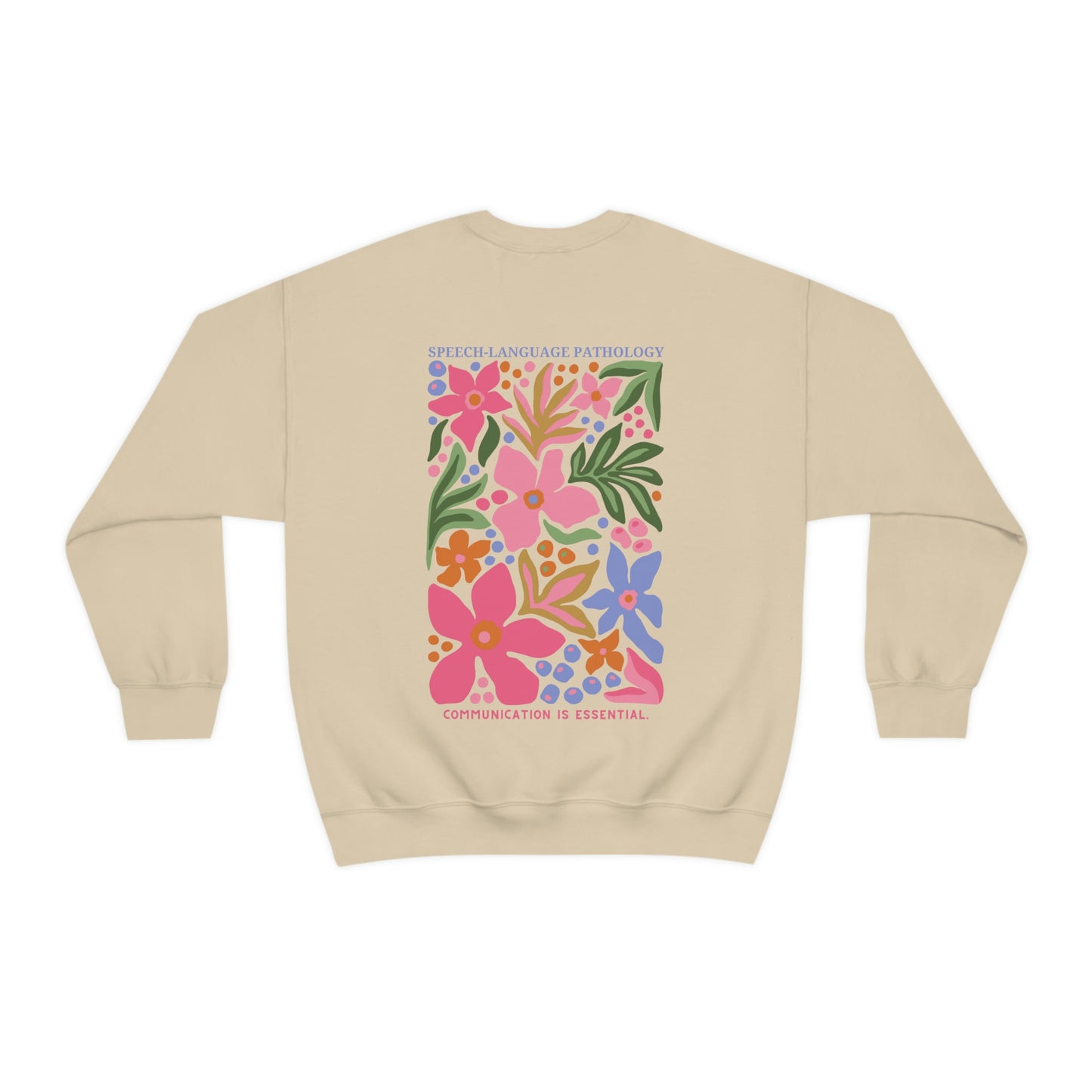 Speech-Language Pathology Crewneck Sweatshirt | Front and Back Print