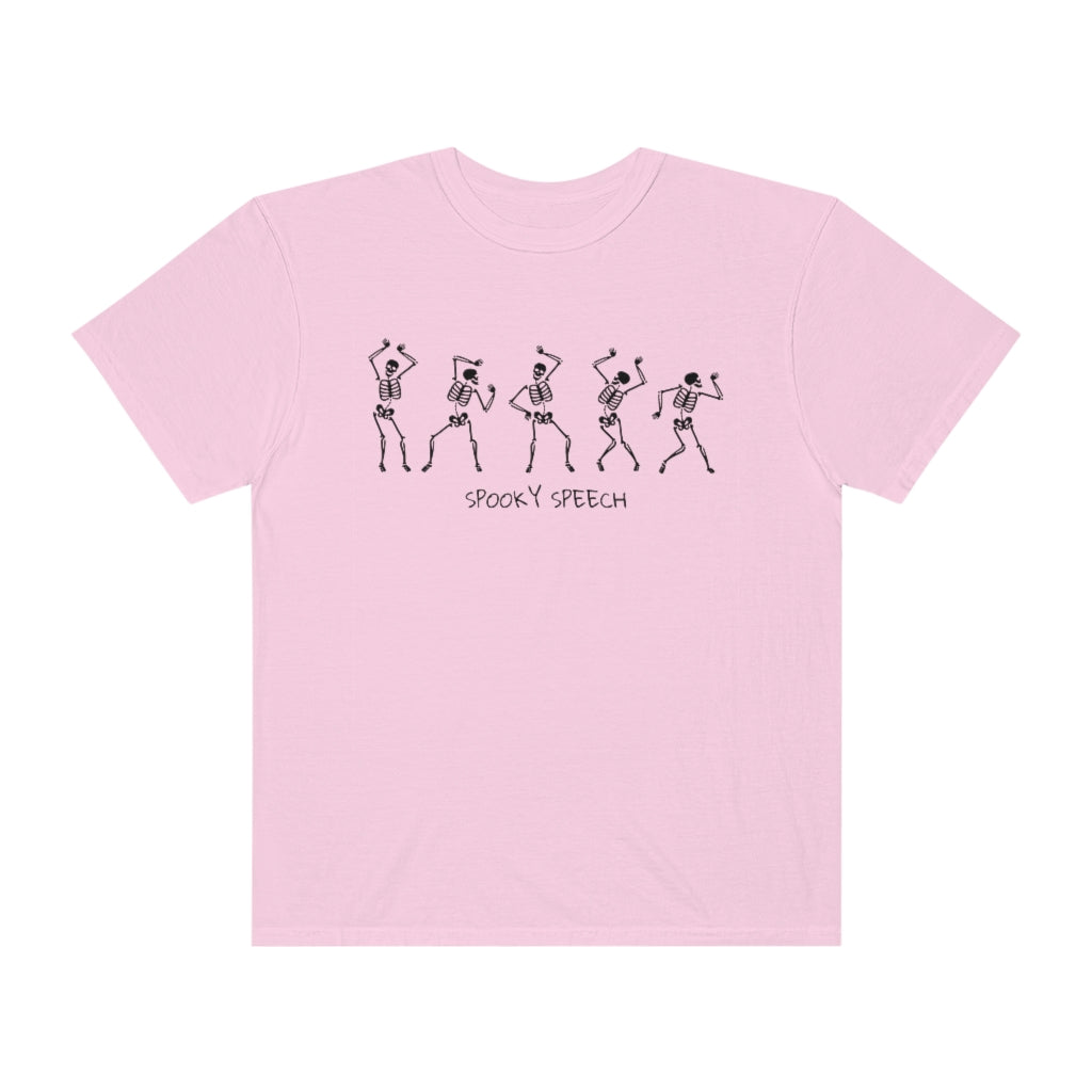 Spooky Speech Skeletons Comfort Colors T-Shirt