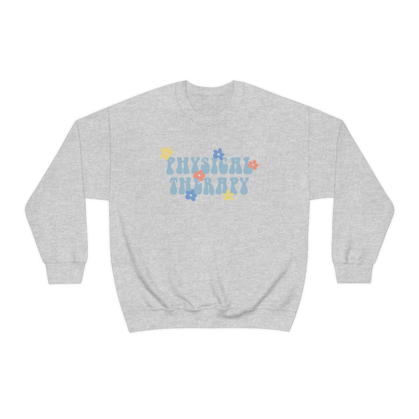 Physical Therapy Retro Flower Crewneck Sweatshirt