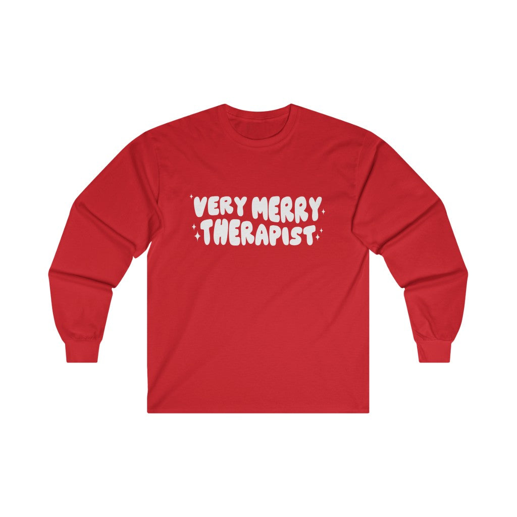 Very Merry Therapist Long Sleeve T-Shirt