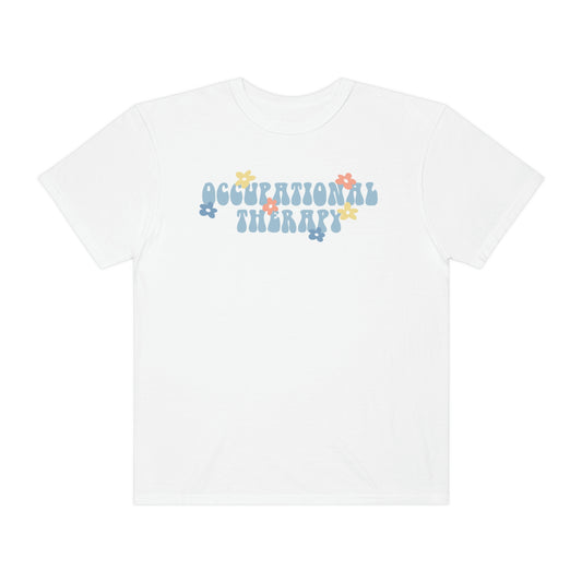 Occupational Therapy Retro Flower Comfort Colors T-Shirt