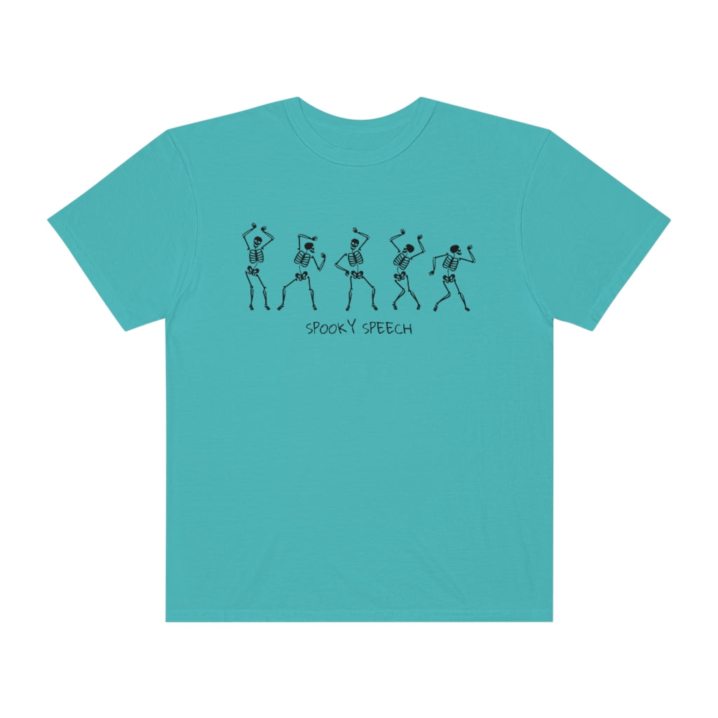 Spooky Speech Skeletons Comfort Colors T-Shirt