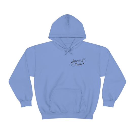 Speech Path Butterflies Hoodie | Front and Back Print