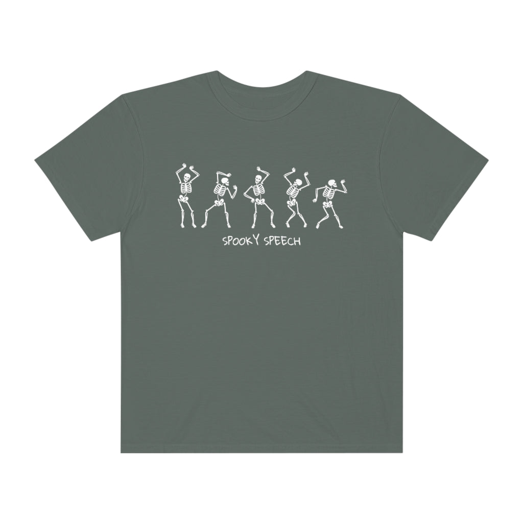Spooky Speech Skeletons Comfort Colors T-Shirt
