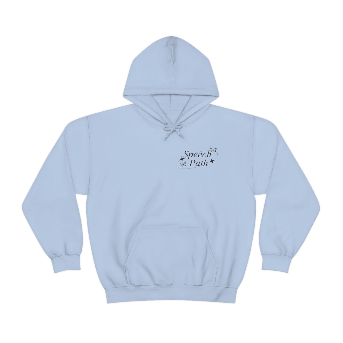 Speech Path Butterflies Hoodie | Front and Back Print