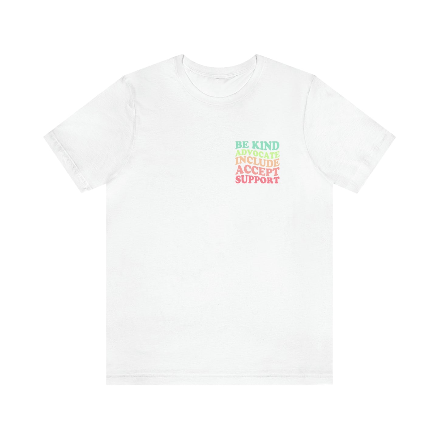 Inclusion Jersey T-Shirt | Front and Back Design