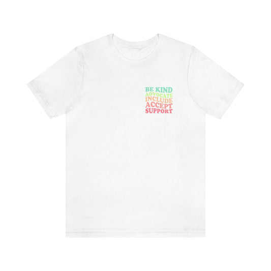 Inclusion Jersey T-Shirt | Front and Back Design