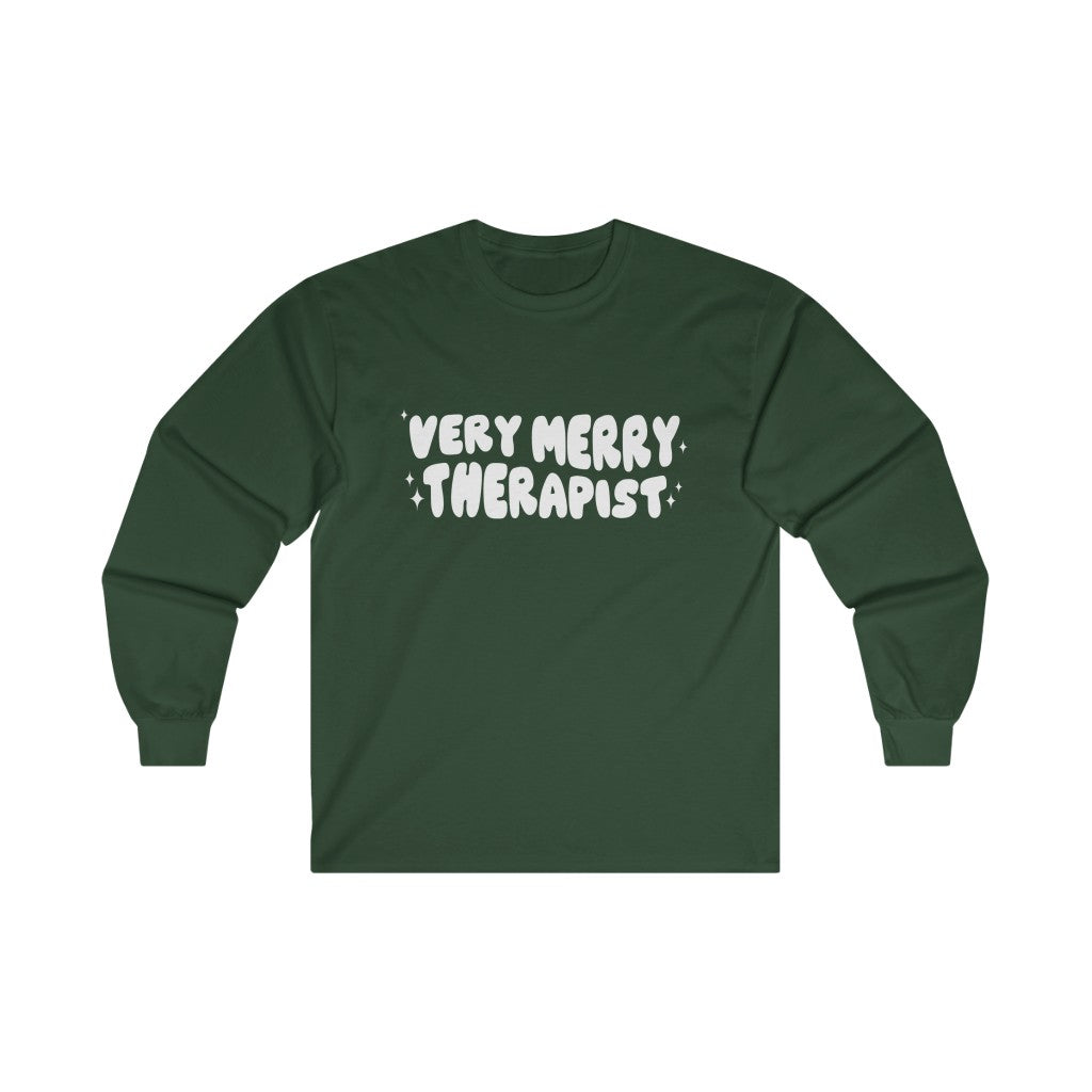 Very Merry Therapist Long Sleeve T-Shirt